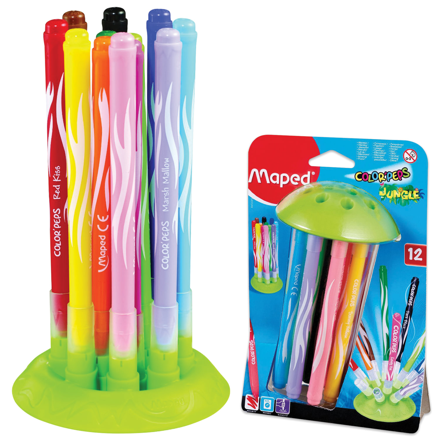 FLOMASTER 12 rəng / 845445 / Jungle / Maped
