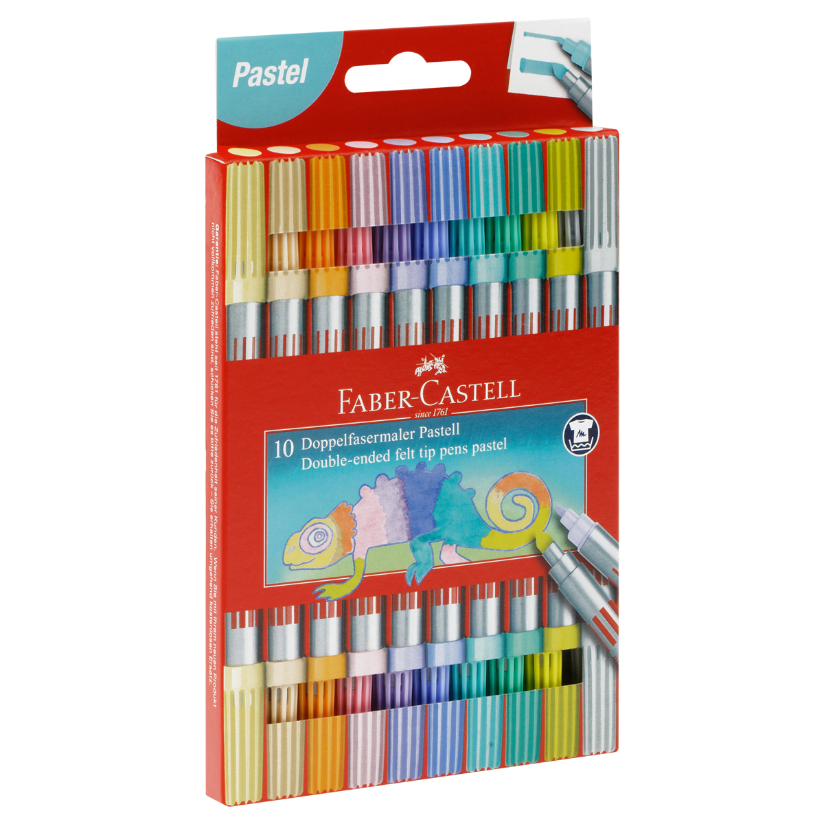 Flomaster  2 tərəfli 10 rəng / 151112 / Faber Castell