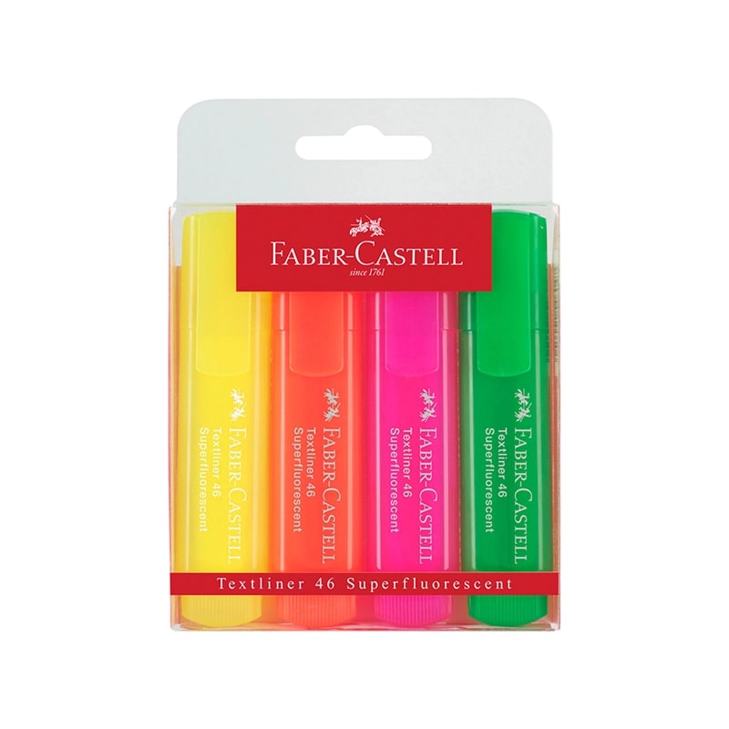 Textmarker 4 rəng / 154604 / FABER-CASTELL