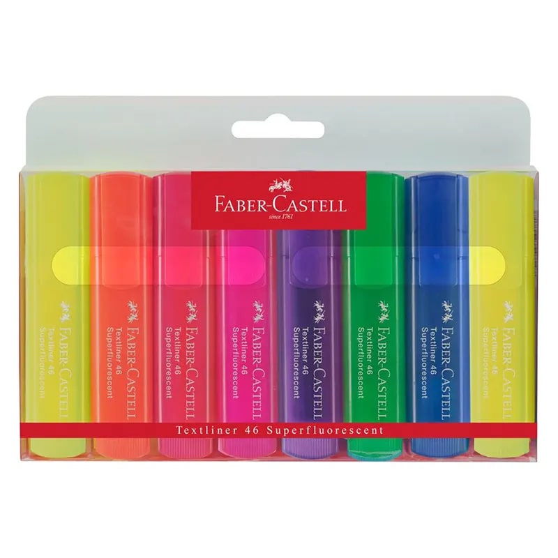 Textmarker 8 rəng / 154662 / FABER-CASTELL