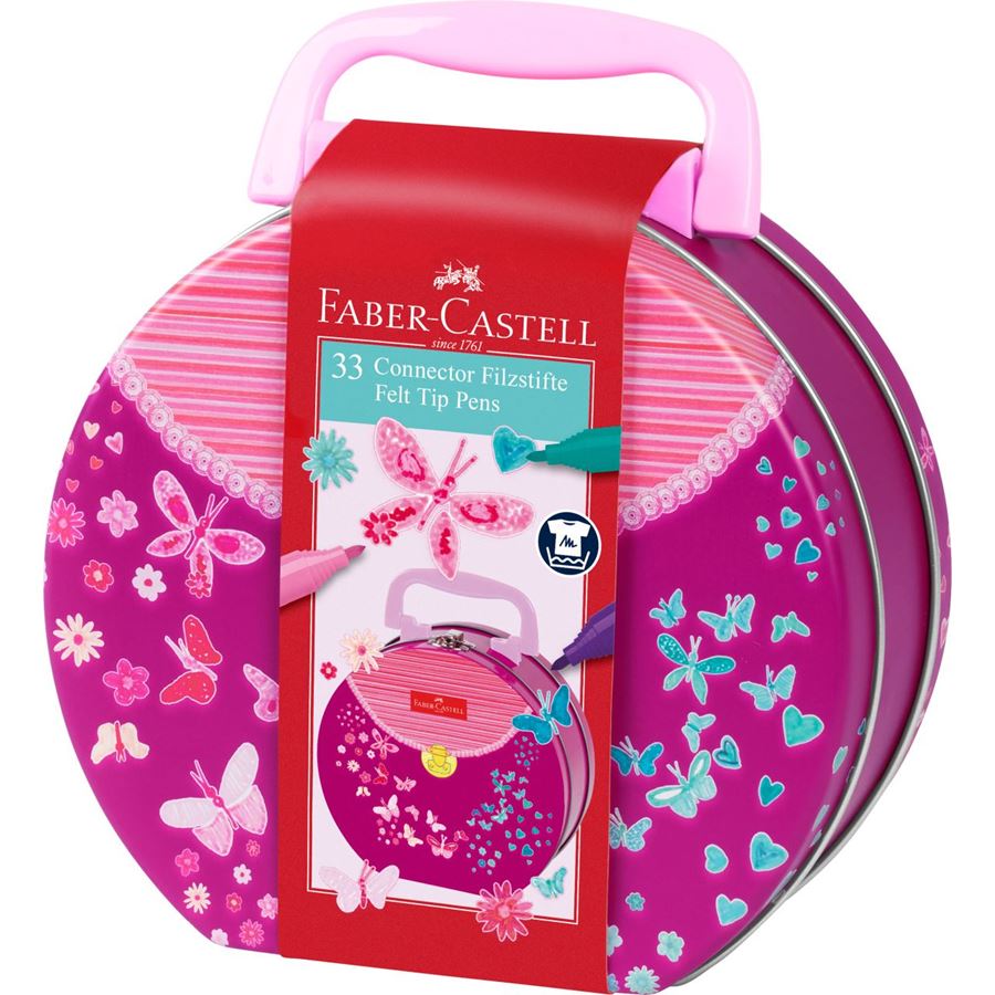Flomaster 33 rəng metal qutuda / 155537 / Faber-Castell
