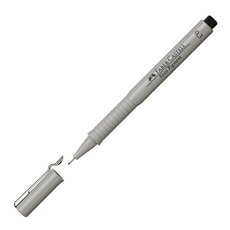 Qələm liner qara 0,3 Ecco Pigment 166399 Faber Castell