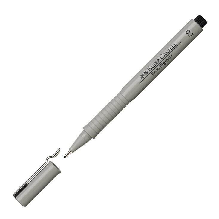 Qələm liner qara 0,7 Ecco Pigment 166799 Faber Castell