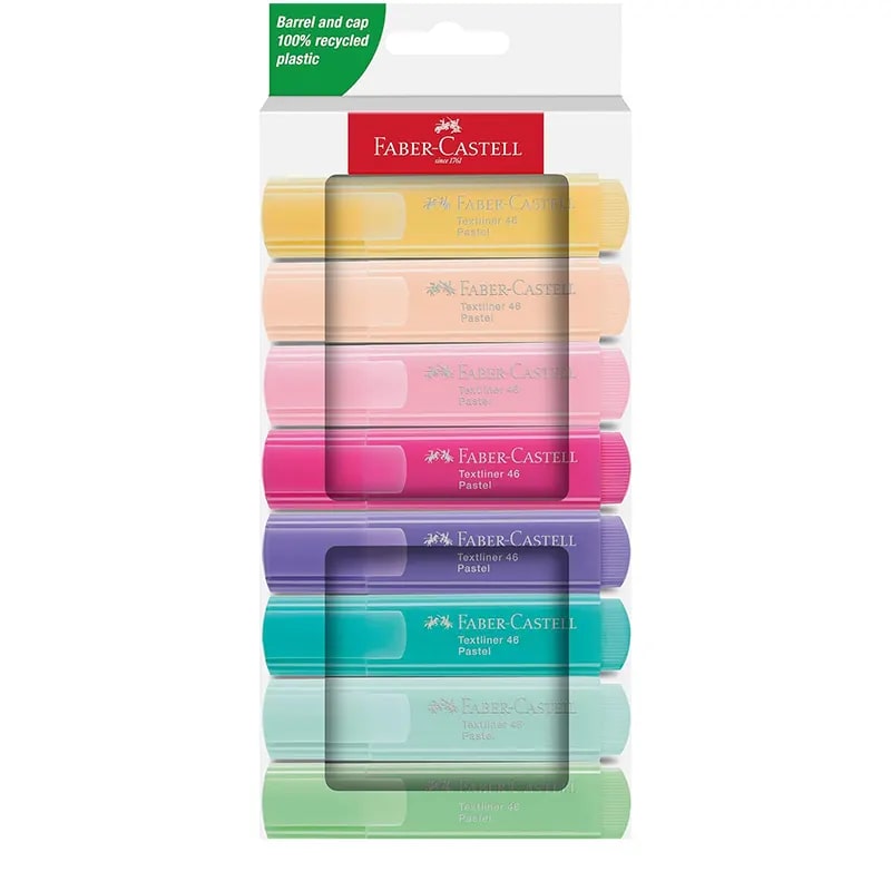 Textmarker 8 rəng / 254658 / FABER-CASTELL