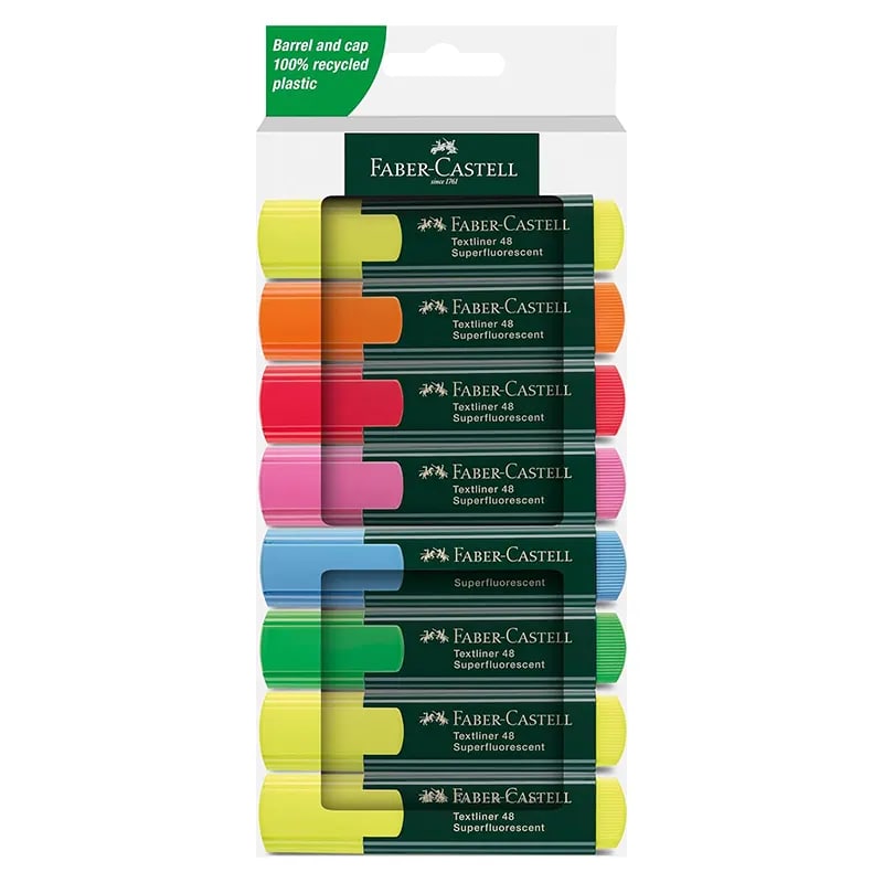 Textmarker 8 rəng / 254848 / FABER-CASTELL