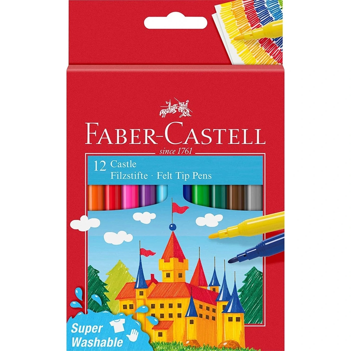Flomaster 12rəng 554201 Faber Castell
