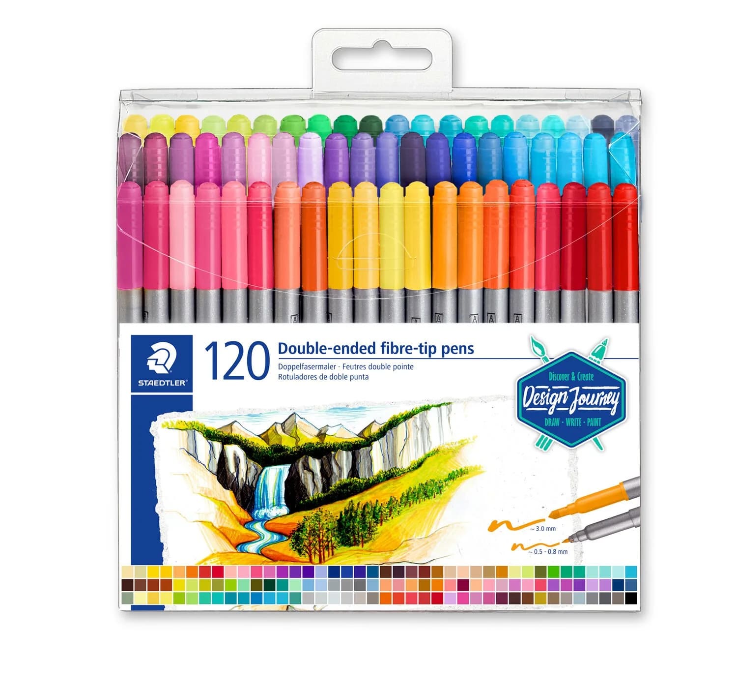 Flomaster - iki başlı / 120 rəng / 3200 TB120 / Staedtler