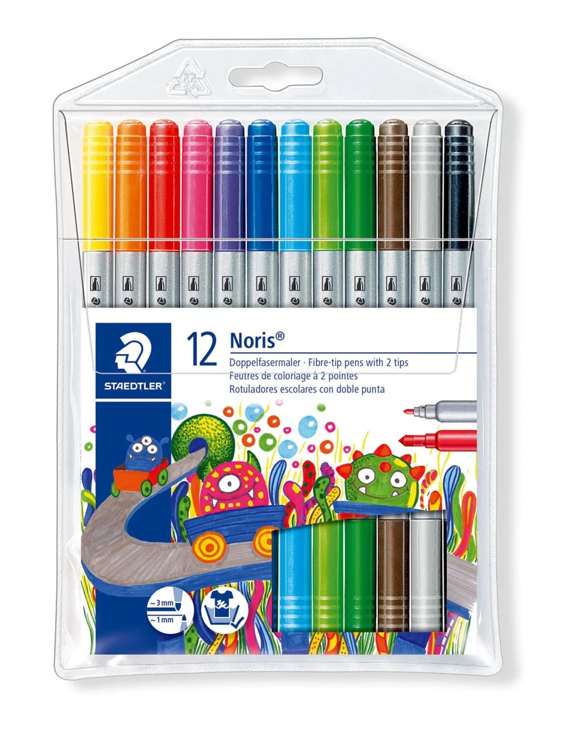 Flomaster - iki başlı / 12 rəng / 320 NWP12 / Staedtler