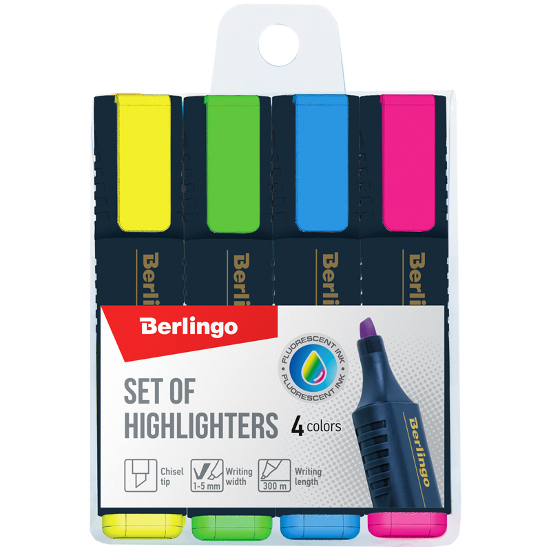 Textmarker / 4 rəng / T7020 / Berlingo