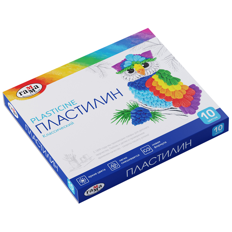 Plastilin 281032 "Klassiçeskiy"10 rəng 200 qr