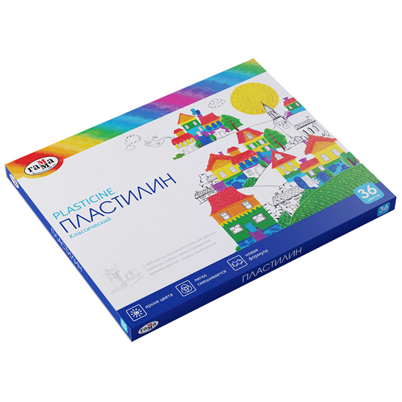 Plastilin 281037 "Klassiçeskiy"36 rəng 720qr
