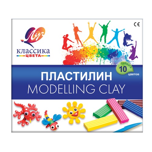 Plastilin 10 rəng / 7C 304-08 / Klassika / LUÇ