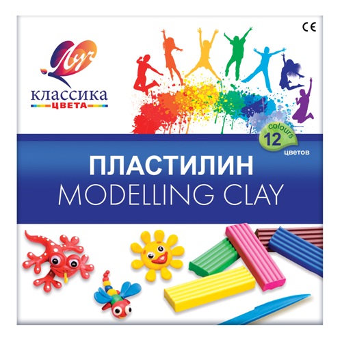 Plastilin 12 rəng / 7C 331-08 / Klassika / LUÇ