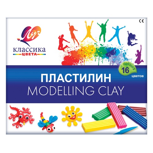 Plastilin 16 rəng / 20C 1329-08 / Klassika / LUÇ