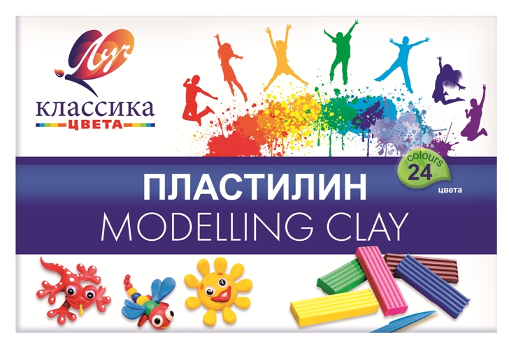 Plastilin 24 rəng / 28C 1642-08 / Klassika / LUÇ