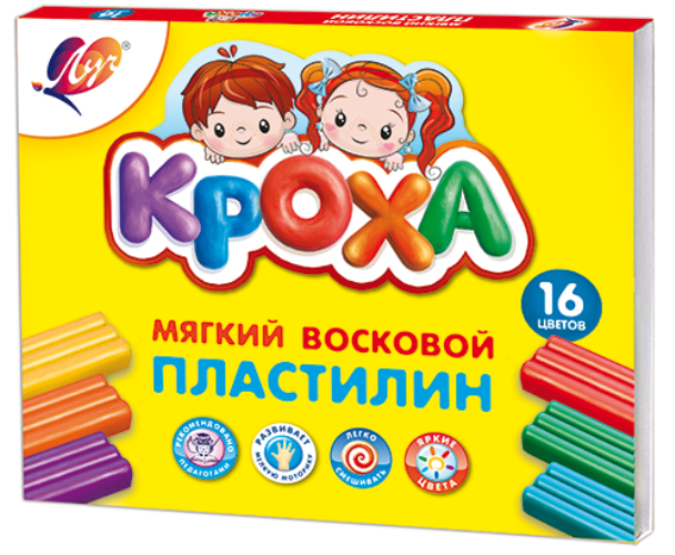 Plastilin 16 rəng / 28C 1646-08 / Kroxa / LUÇ