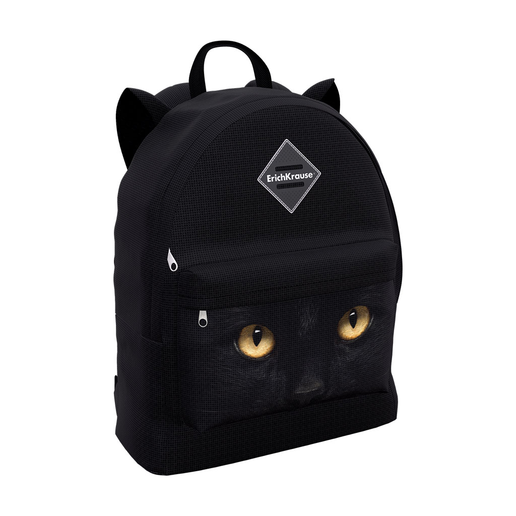 ÇANTA ERICHKRAUSE® MƏKTƏBLI EASYLINE® ANIMALS 17L BLACK CAT