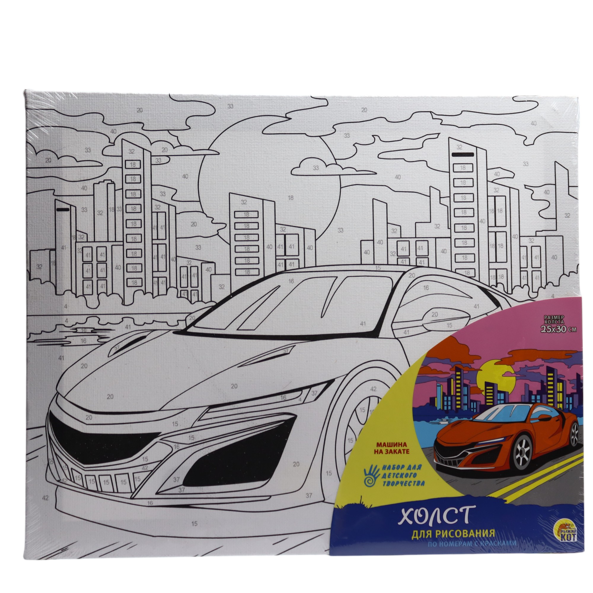 Canvas rəngləmə 25*30 + Rənglərlə / Rıjiy Kot