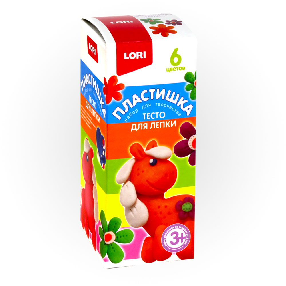 Тдл-018 Тесто для лепки. Пластишка. Набор №15, 6цв. по 70 гр. / Тдл-018