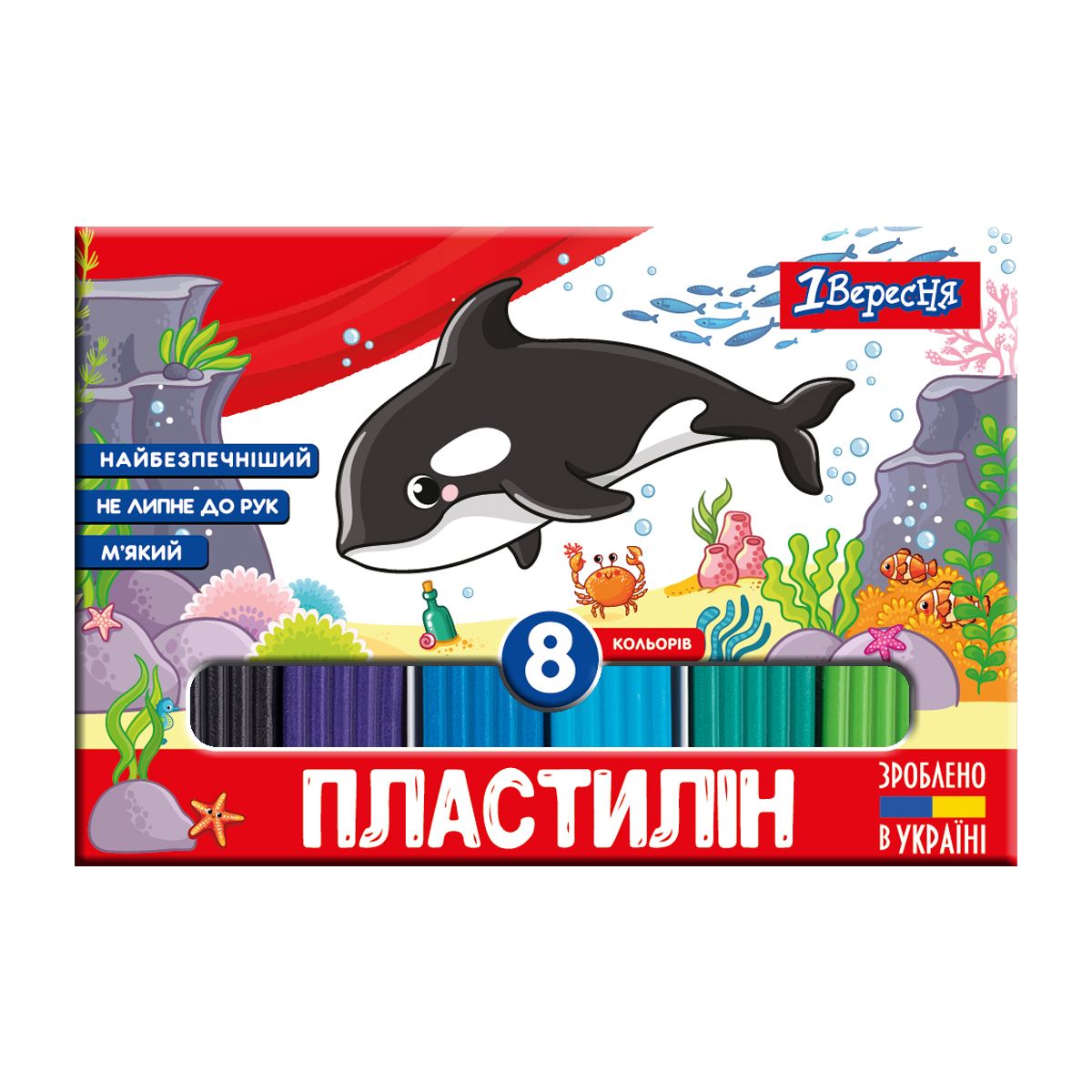 Plastilin 160 gr / 8 rəng / 540587 / Veresnya