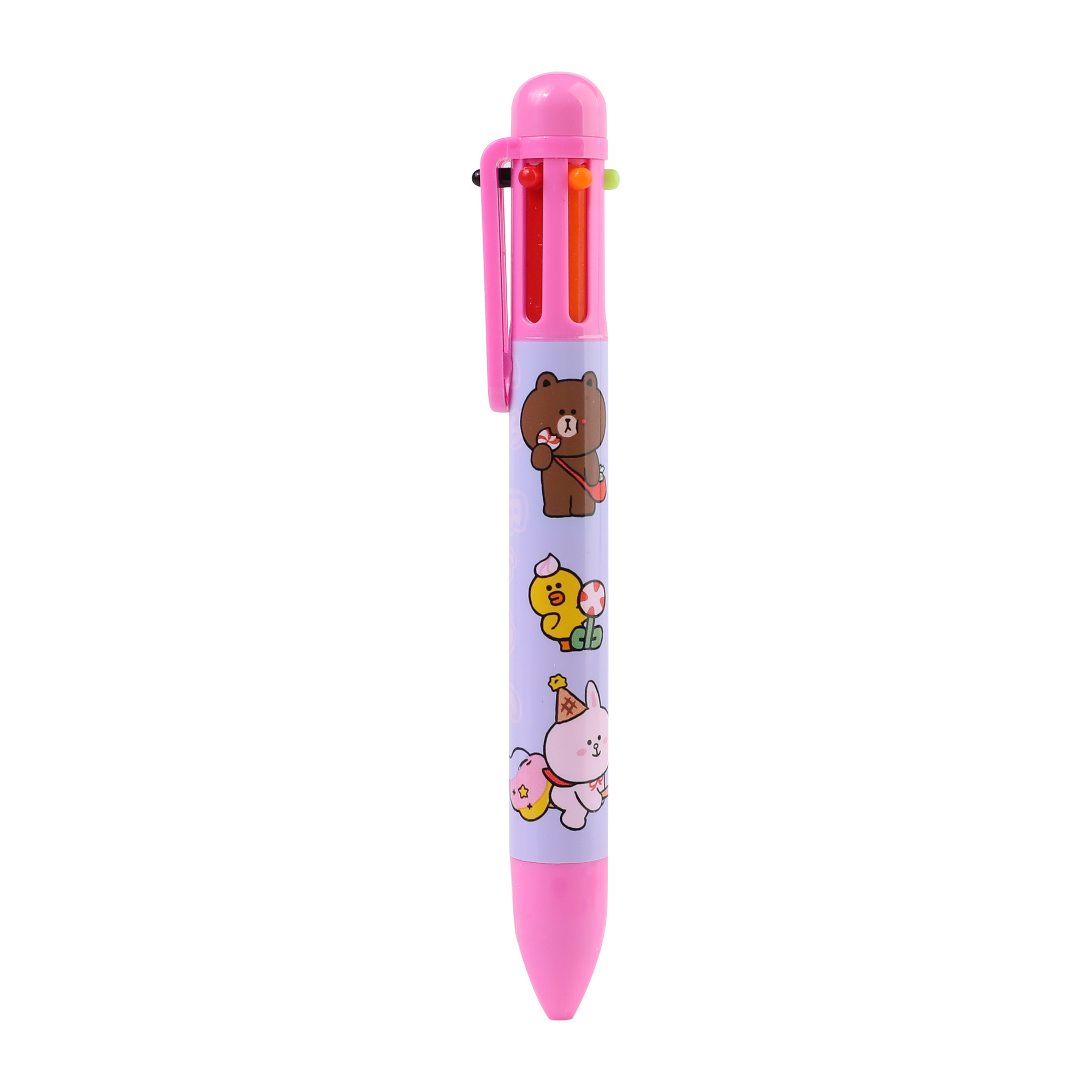 Qələm diyircəkli 0.7mm 6 rəng Line Friends 412245 YES