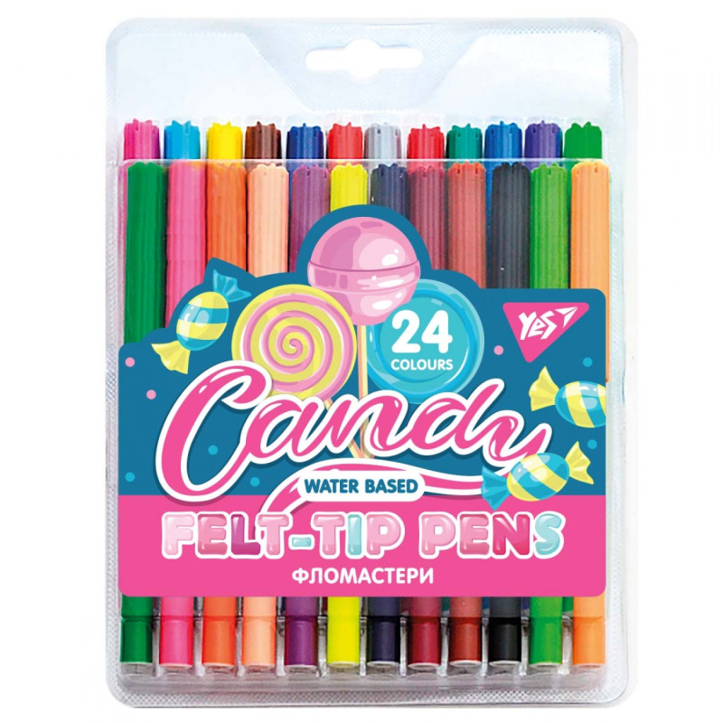 Flomaster 24rəng Sweet Cream 650507 YES