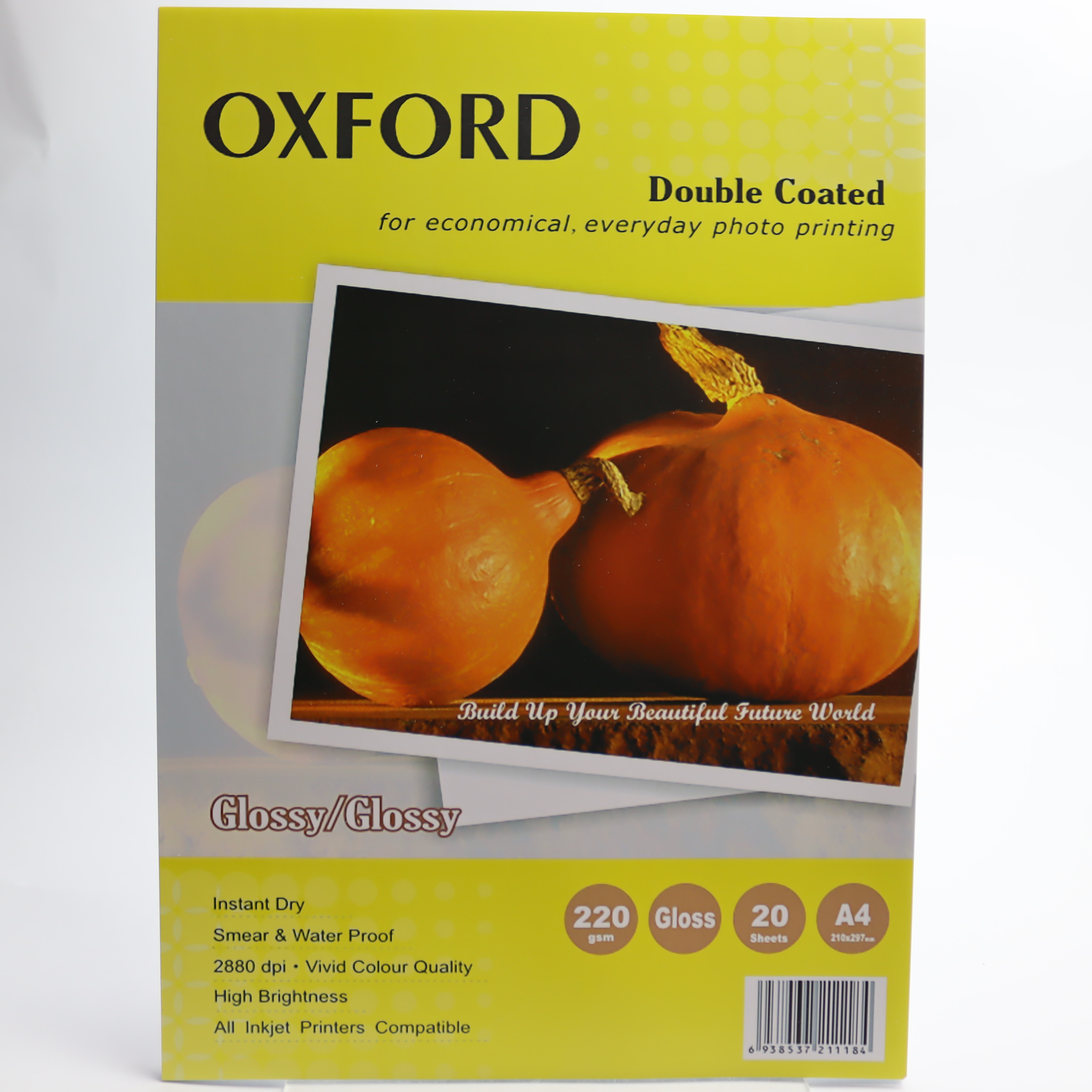 FOTO KAĞIZI 220 GR DOUBLE GLOSSY 210x297  OXFORD