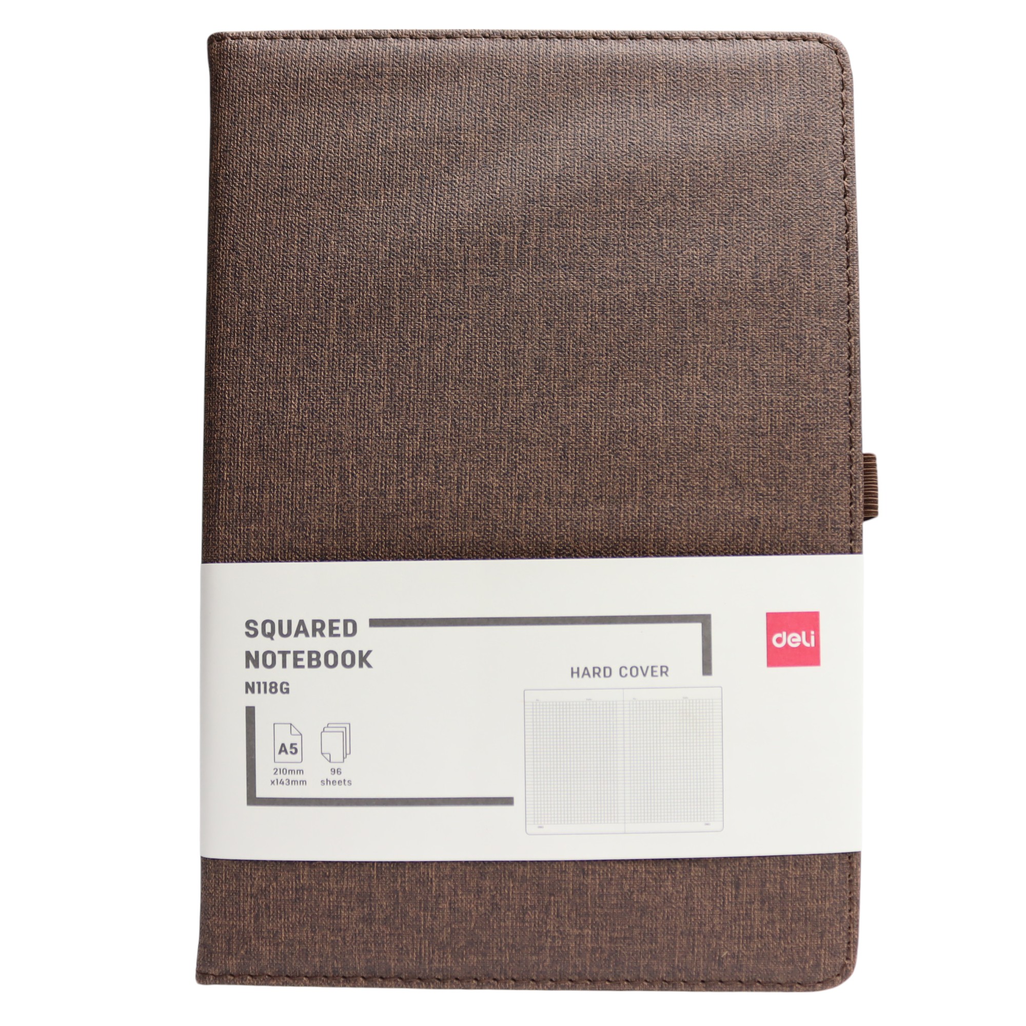 Bloknot Deli N118G A5 80v qəhvəyi