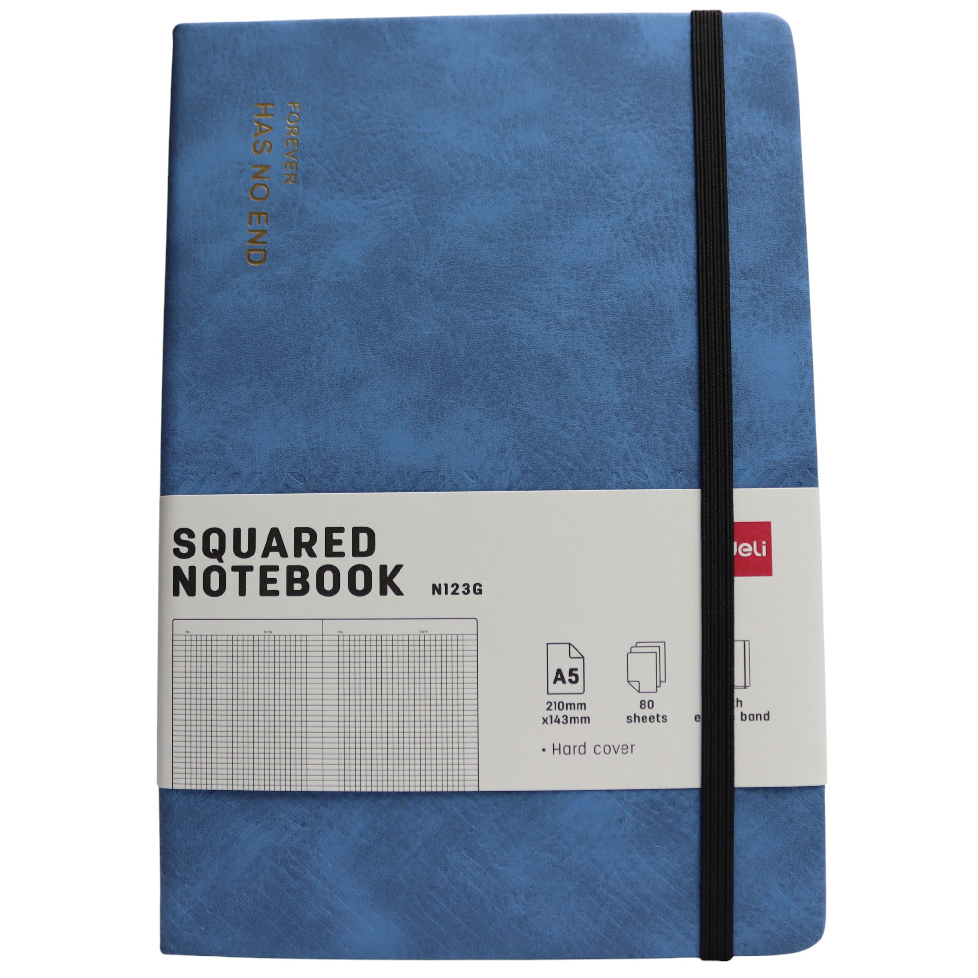 Bloknot Deli N123G A5 80v \ Blue