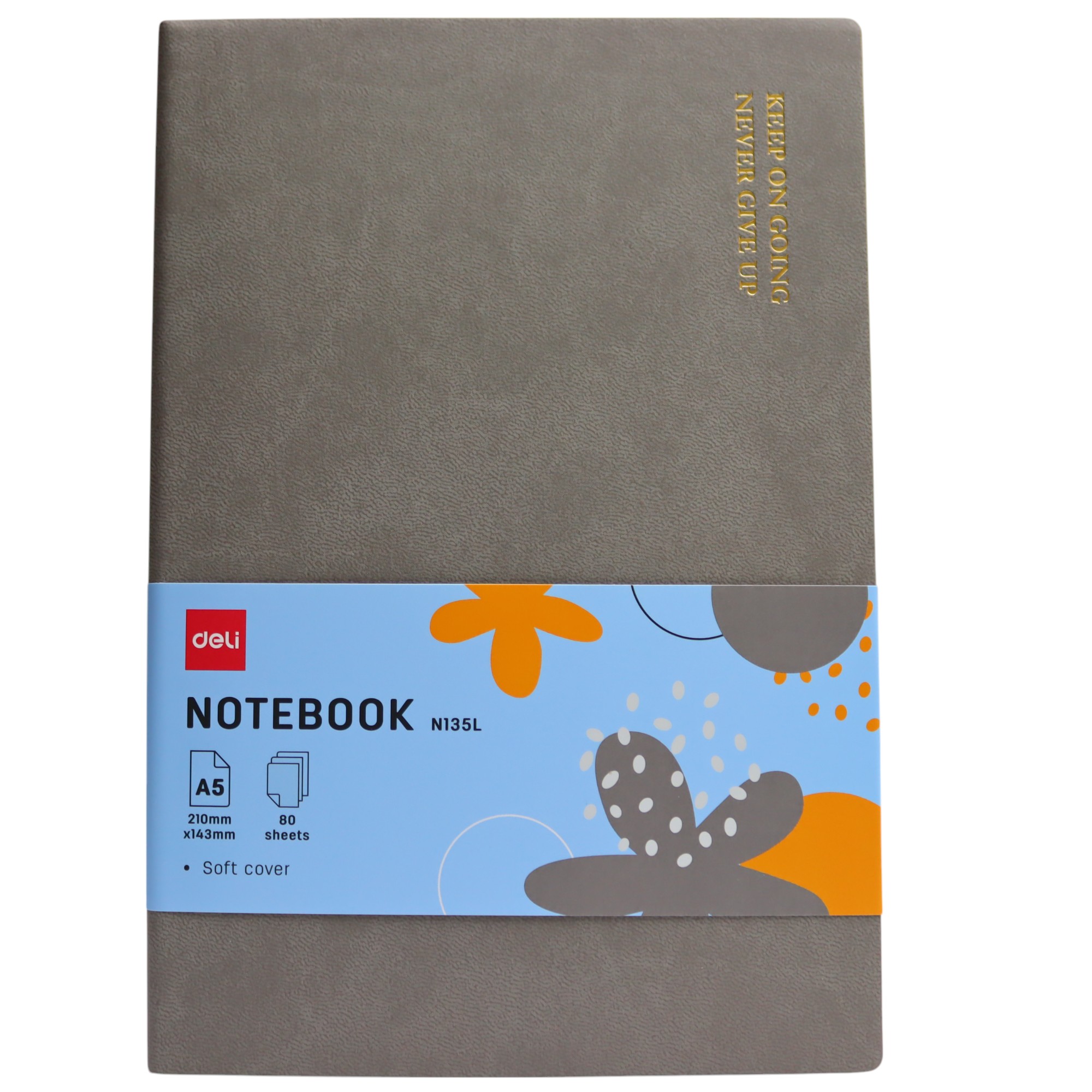 Bloknot Deli N135L A5 80v \ Grey
