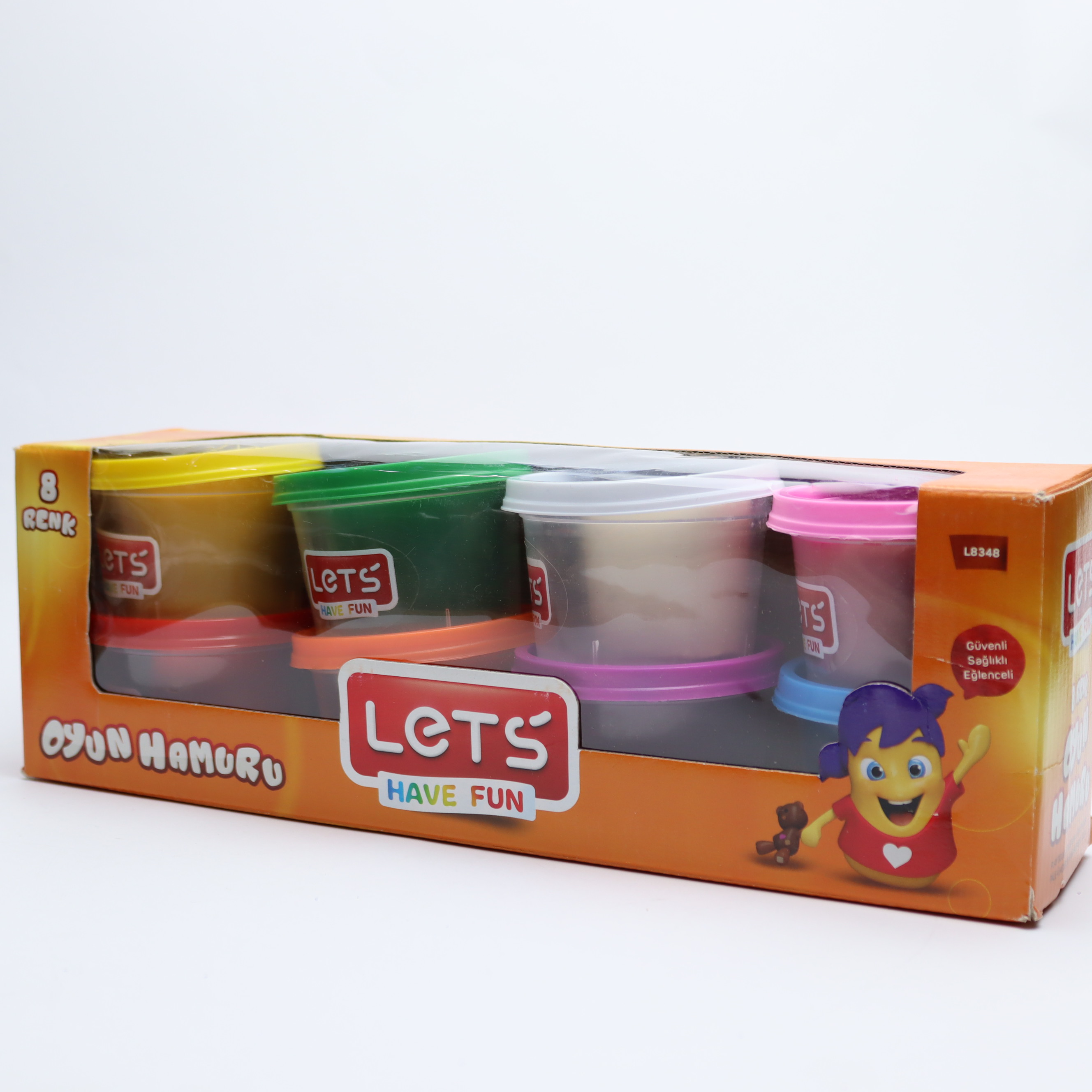 Plastilin 8 rəng / 800gr / L8348 / LETS