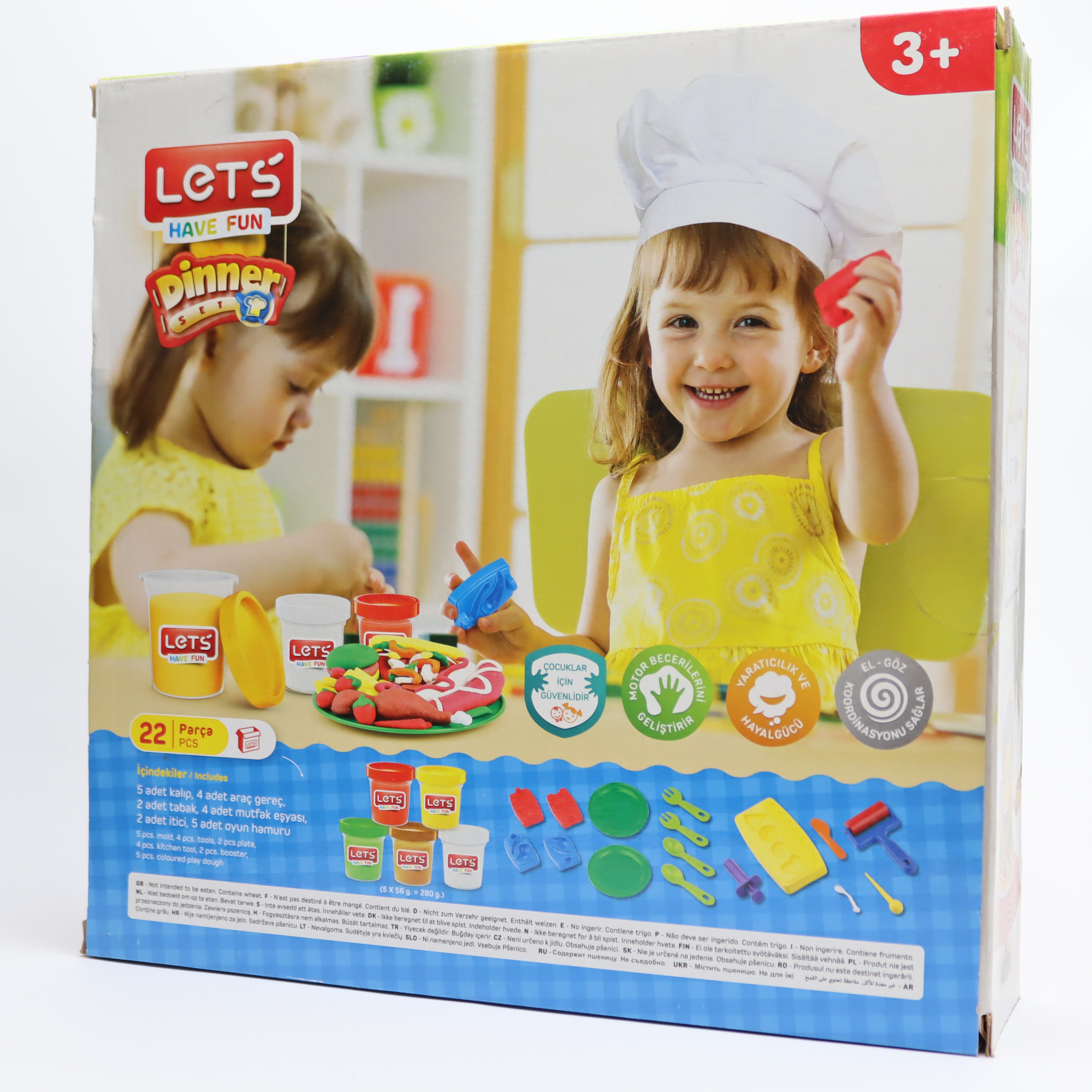 Plastilin Yemek Seti / 22 PCS / L8495 / LETS