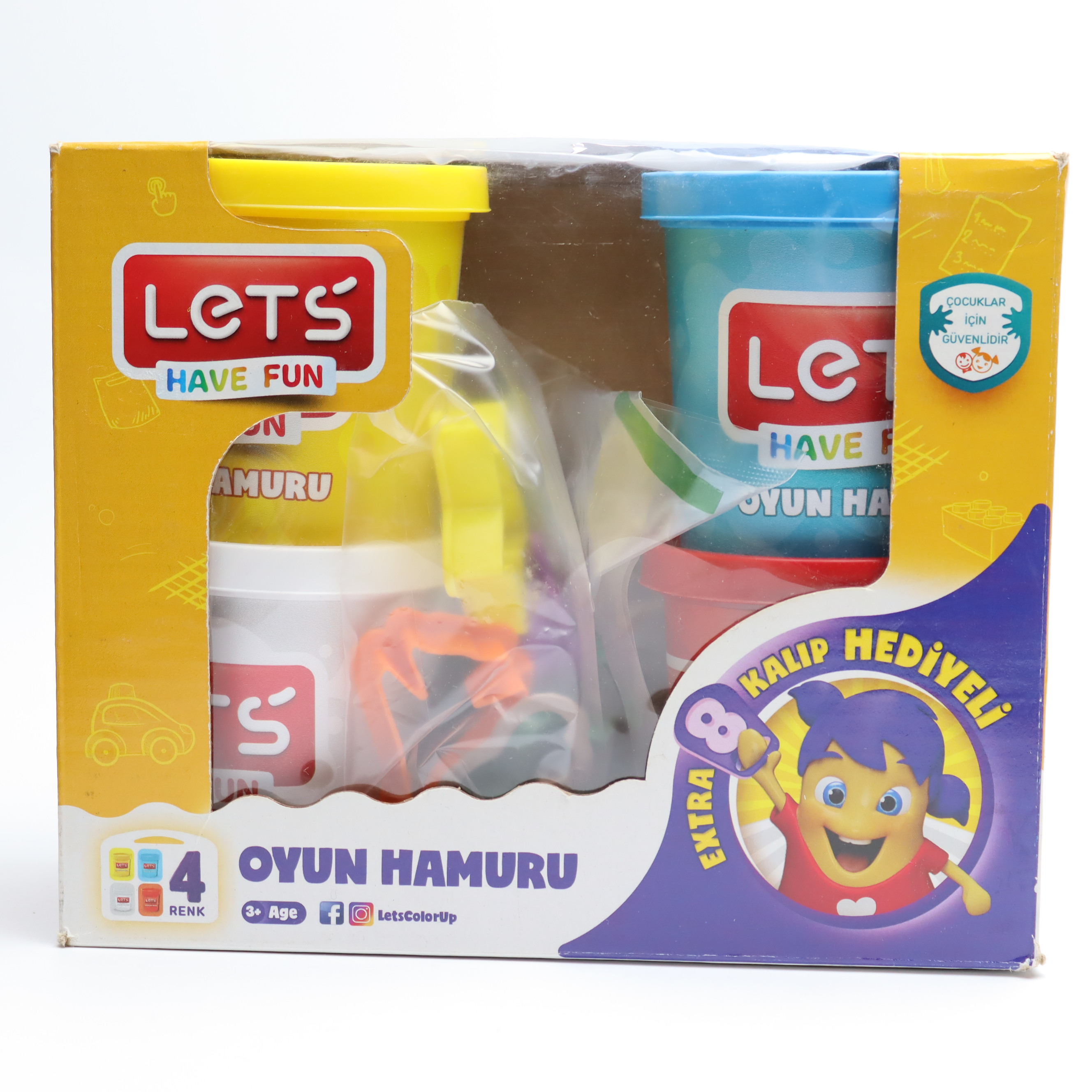 Plastilin 4 rəng / 600 gr / L8344 / LETS