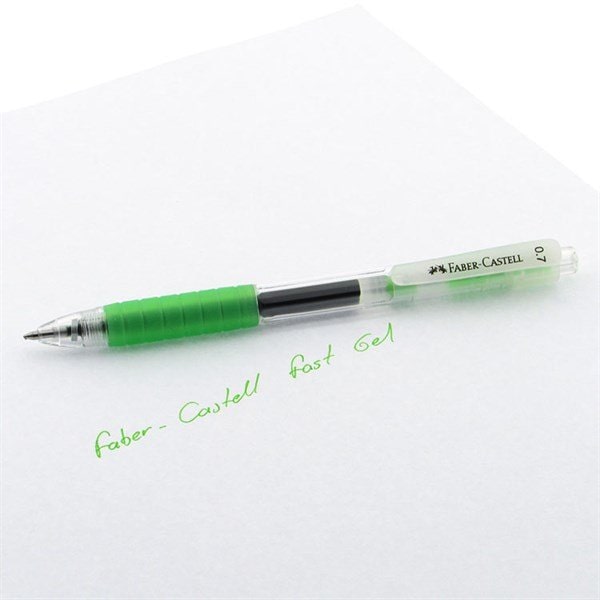 Qələm gel 0.7 mm / 640904 /Açıq  Yaşıl / Faber Castell