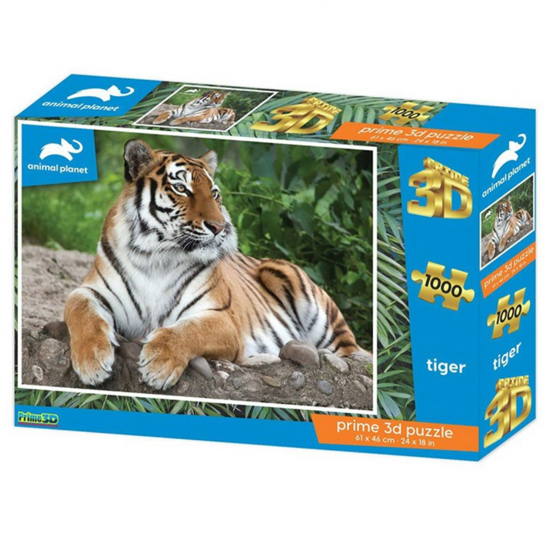 Pazl 3D / 1000 pieces / 61*46 sm / Тигр / 16103 / Prime 3D