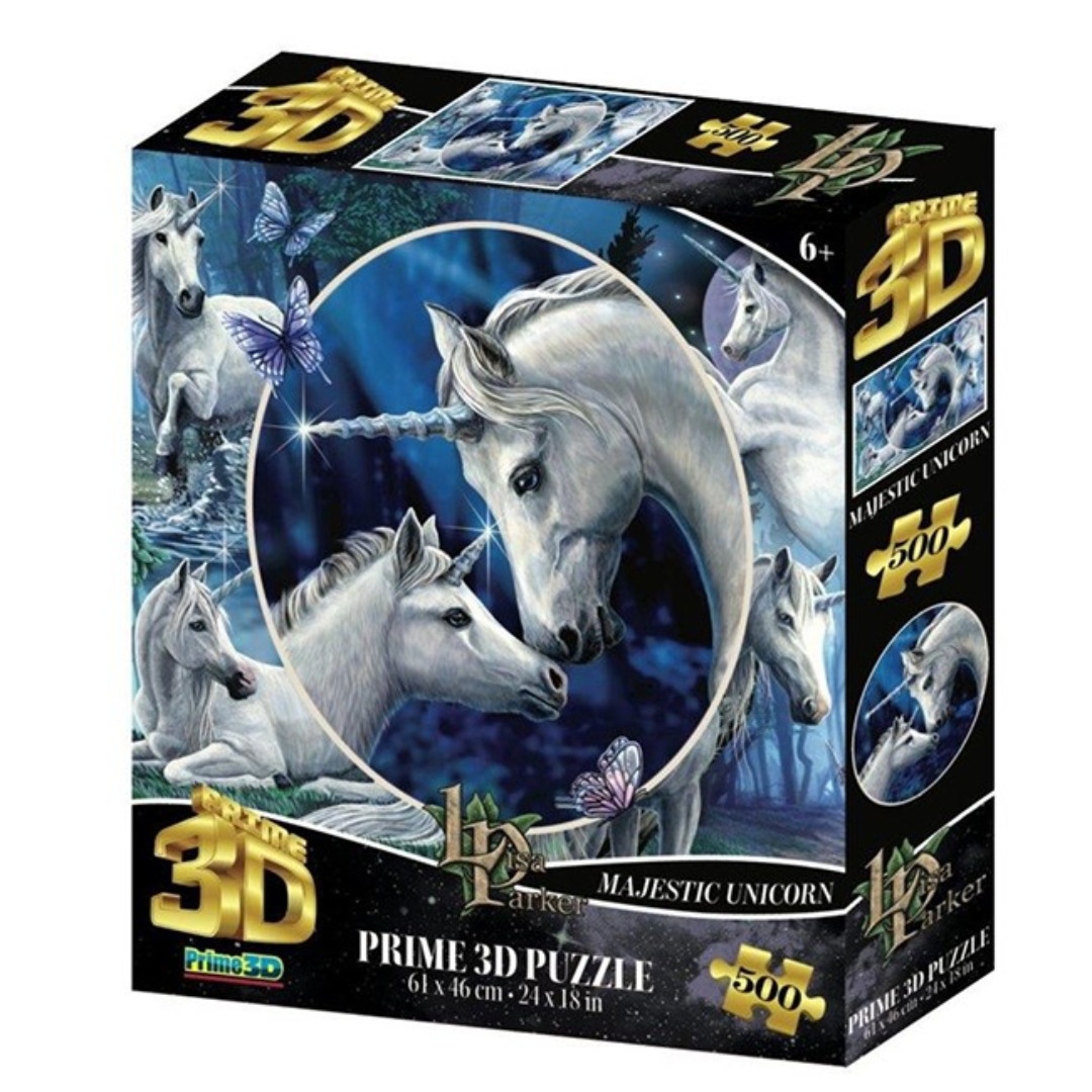 Pazl 3D / 500 pieces / 61*46 sm / Единороги / 32532 / Prime 3D