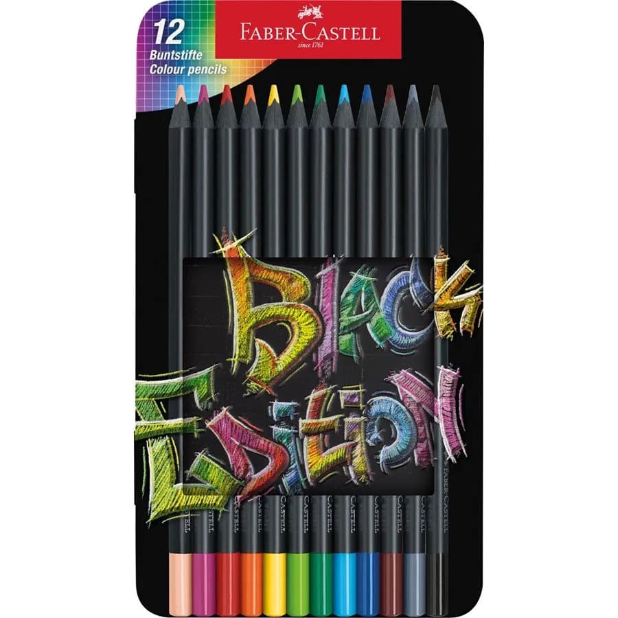 KARANDAŞ 12 RƏNGLİ / BLACK EDITION / 116413 / FABER CASTEL