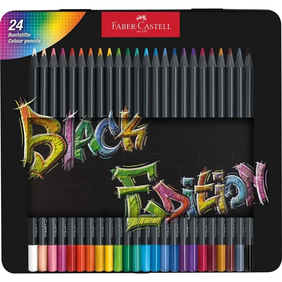 KARANDAŞ 24 RƏNGLİ / BLACK EDITION / 116425 / FABER CASTEL