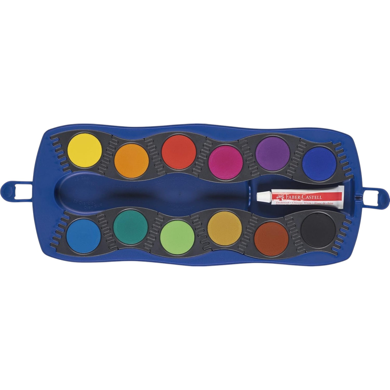 Akvarel boya + 1 tubik bəyaz boya & 1 fırça / 12 rəng / 125050 / Faber Castell