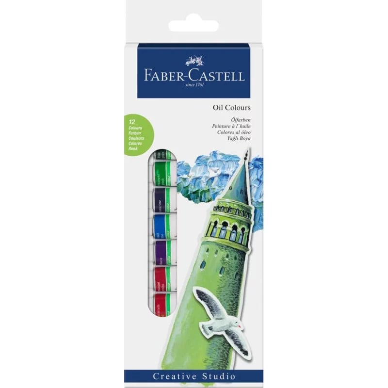 Boya yağlı 12x  / 169502 / Faber Castell