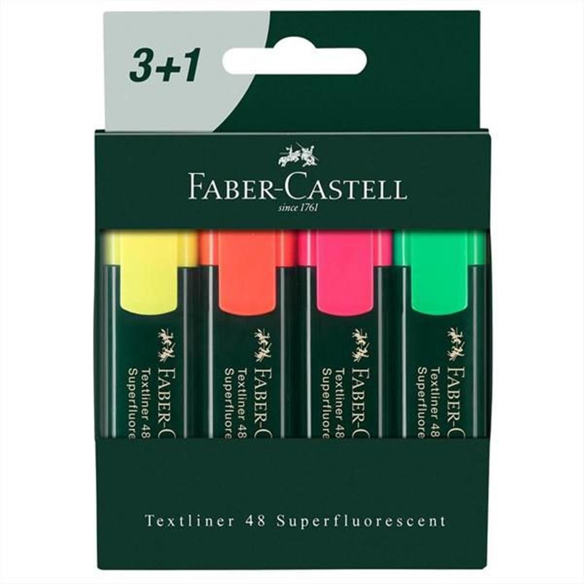Textmarker 4 rəng / 254831 / FABER-CASTELL