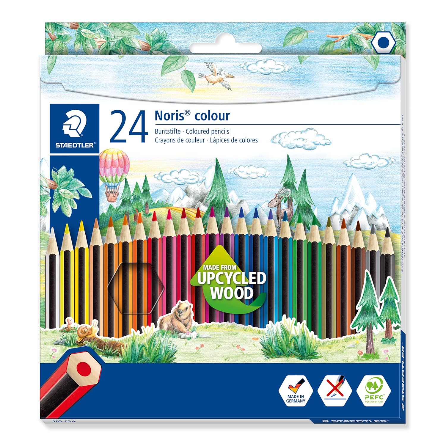 Karandaş rəngli / 24 rəng / 185 C24 / Staedtler