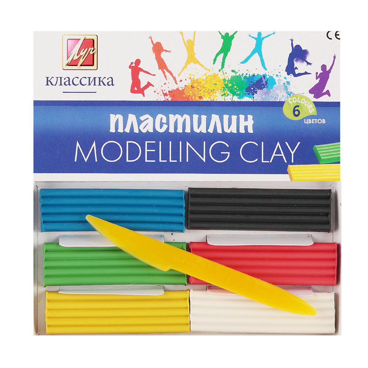 Plastilin 6 rəng / 12C 878-08 / Klassika / LUÇ