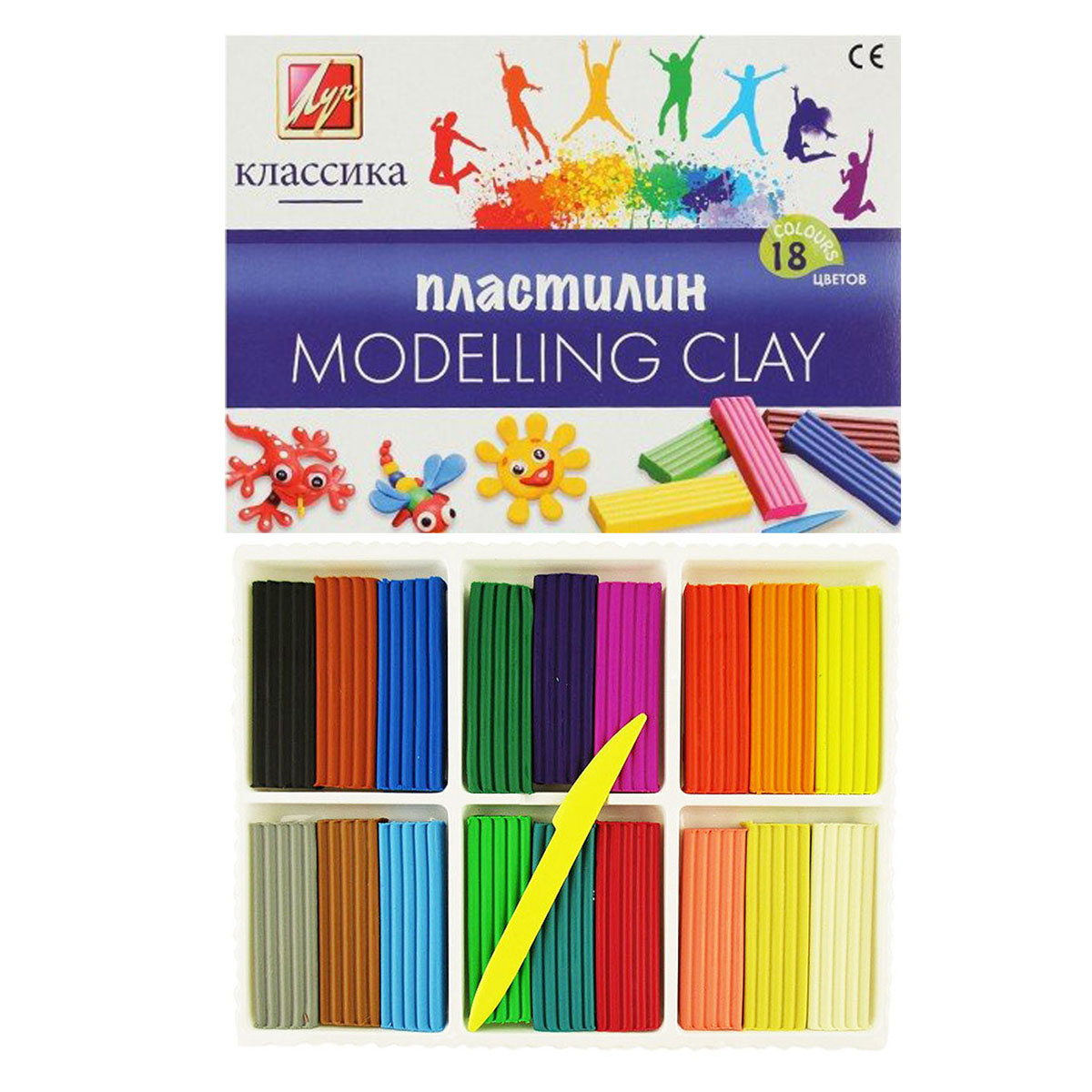 Plastilin 18 rəng / 20C 1330-08 / Klassika / LUÇ