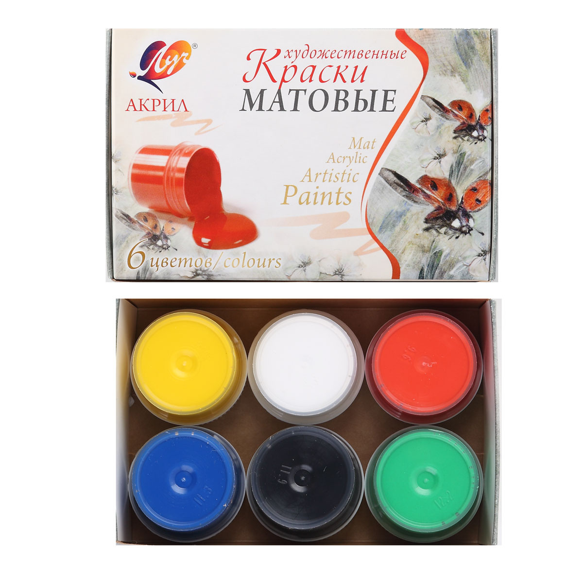 Akril boya Mat 6 rəng / LUÇ