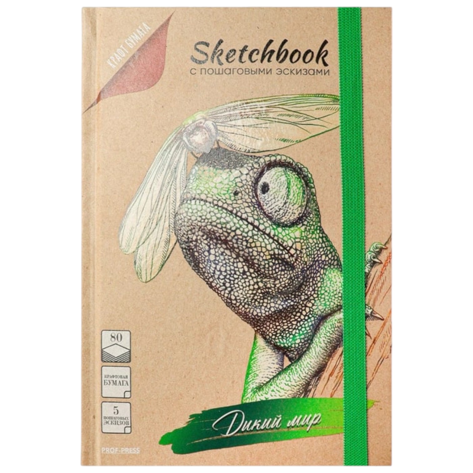 Sketchbook- kraft / A5 / 80 L / PT-1668 / Prof Press