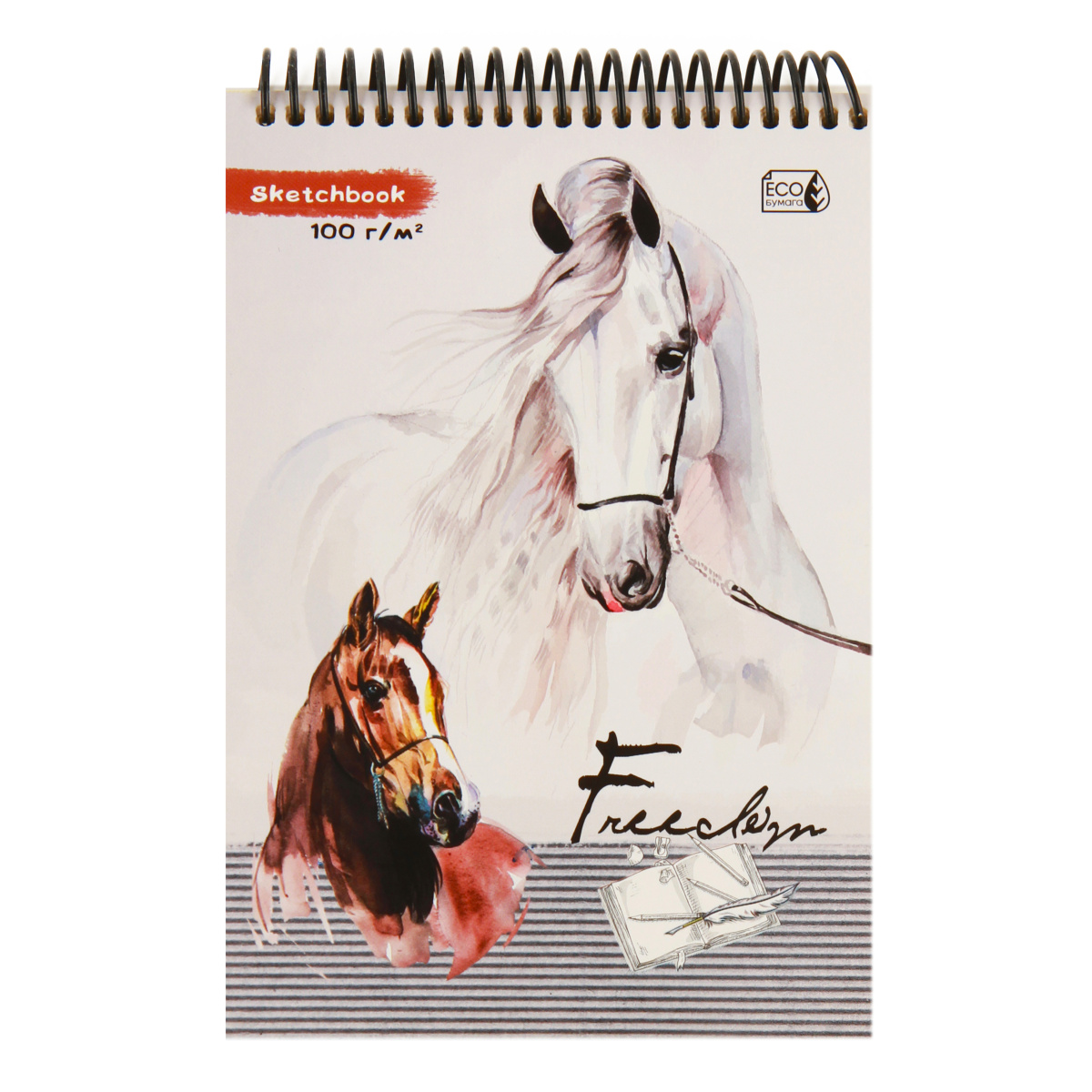Sketchbook A5 / 64 L / 100 gr / spirallı / 64-1380 / Prof-Press