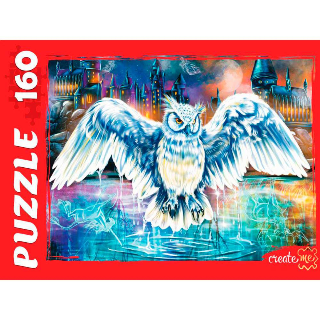 Pazl / 160 pieces / 25*17*4 sm / Волшебная сова №2 / П160-3879 / Рыжий кот