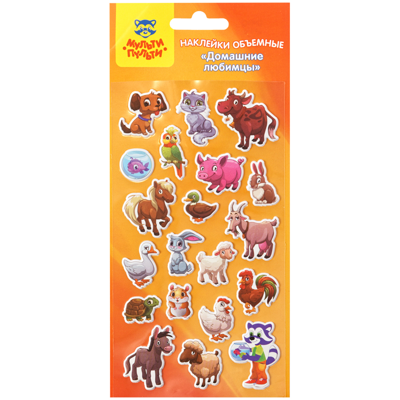 STİCKER MULTI-PULTI ДОМАШНИЕ ЛЮБИМЦЫ 10*22СМ / PS_29320