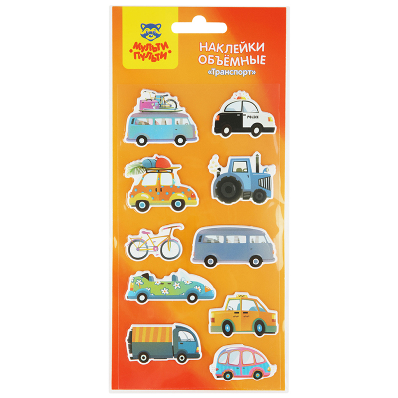 STİCKER MULTI-PULTI ТРАНСПОРТ 10*22СМ / PS_39805